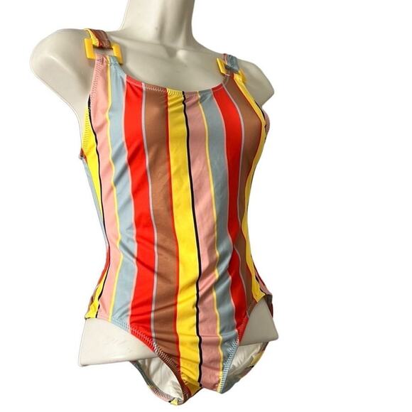 SOLID & STRIPED STELLA ONEPIECE SWIMSUIT SIZE XS - Picture 1 of 5